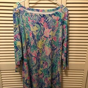 Lilly Pulitzer Sophie XL Mermaid Cove dress EUC